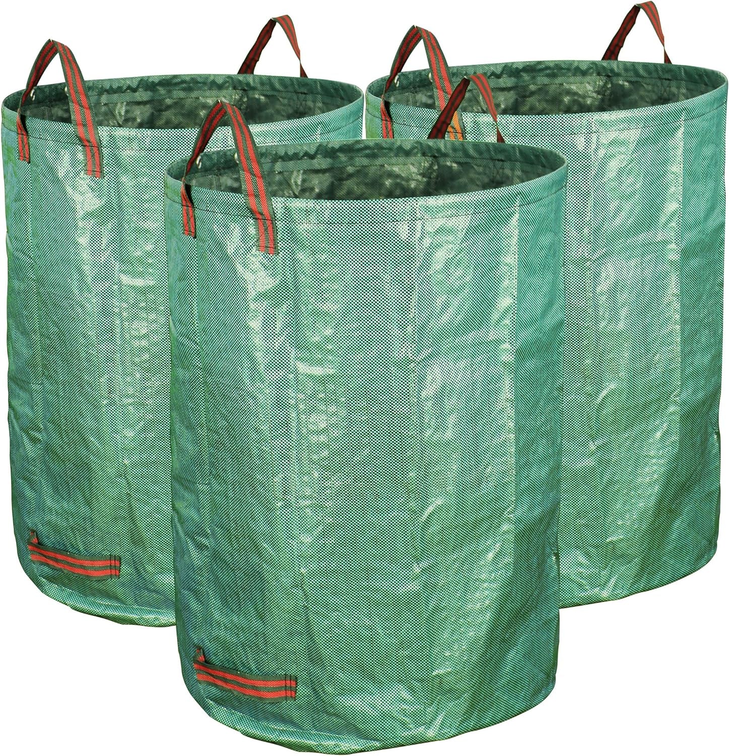 Set of 3 Durable 40-Gallon Reusable Yard Waste Bags for Gardening and Lawn Maintenance